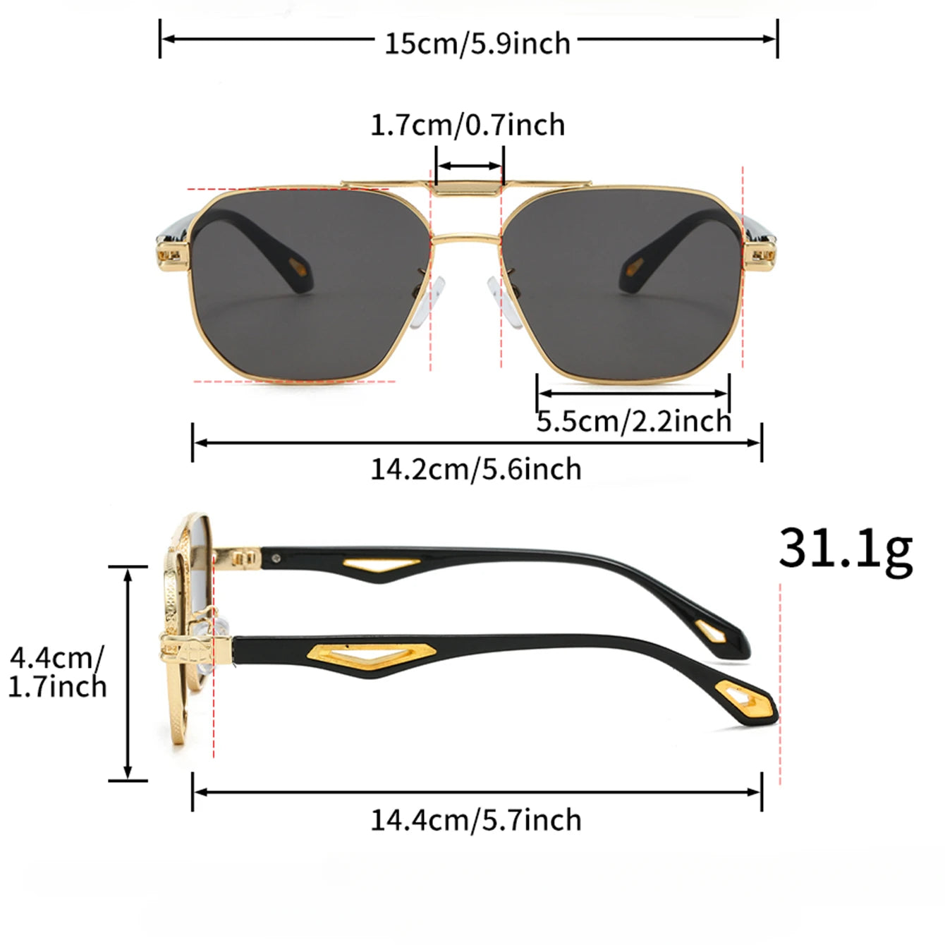 MONARCH™ Vintage Square Shades